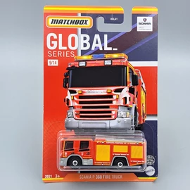 Scania P360 Fire Global Matchbox 9/14 bliszteres die cast autó