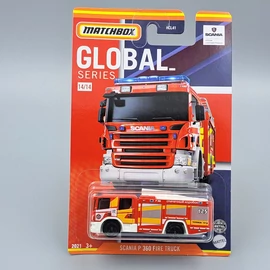Scania P360 Fire Global Matchbox 14/14 bliszteres kisautó