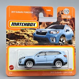 Subaru Forester 2019 1:64 Matchbox kék  kisautó