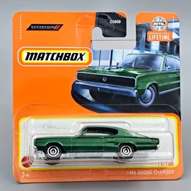 Dodge Charger 1966 1:64 Matchbox zöld autómodell