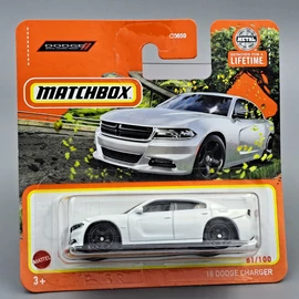 Dodge Charger 2018 1:64 Matchbox ezüst  autó modell