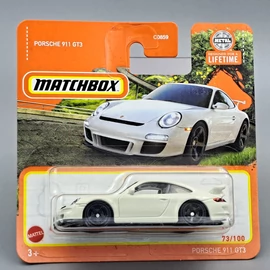  Porsche 911 GT3 1:64 Matchbox fehér autó modell