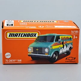 Chevy Van 1975 1:64 Matchbox teherautó modell