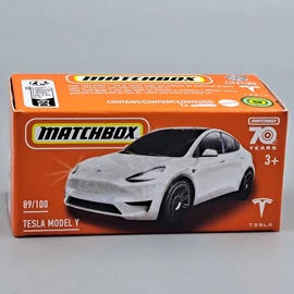 Tesla Model Y 1:64 Fehér Matchbox kisautó