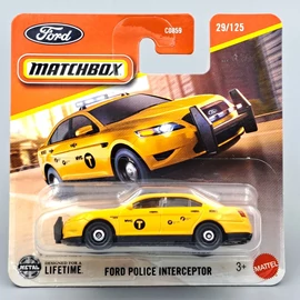 Ford Police Interceptor Matchbox sárga 