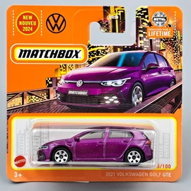 Volkswagen Golf GTE 2021 1:64 Matchbox autó modell, játékautó