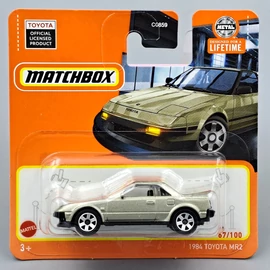 Toyota MR2 1984 1:64 Matchbox autó modell, játékautó