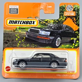 Lexus LS 400 1994 1:64 Matchbox fekete autó modell, játékautó