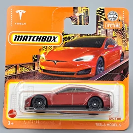 Tesla Model S 1:64 piros Matchbox B