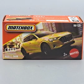 Audi E-tron sárga Matchbox modellautó
