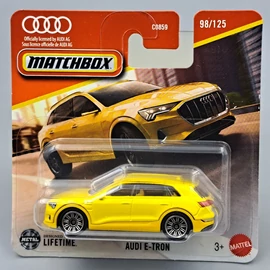 Audi E-tron sárga Matchbox modellautó  kisautó