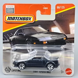 Toyota MR2 1984 fekete Matchbox modell kisautó