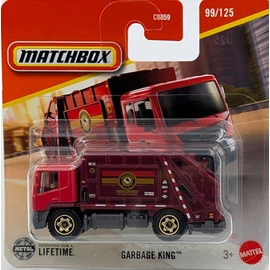 Garbage King Piros Matchbox modellautó kisautó