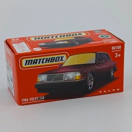 Volvo 240 1986 1:64 Matchbox retró kisautó modell