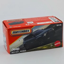 Jeep Avenger 2023 Matchbox fekete kisautó modell