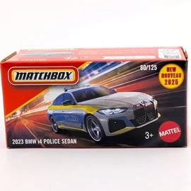 BMW i4 2023 rendőr Matchbox modellautó kisautó