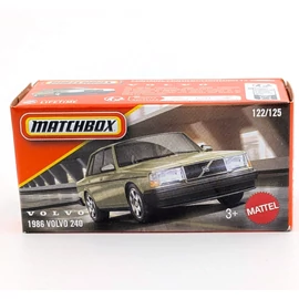  Volvo 240 1986 Matchbox modell zöld kisautó