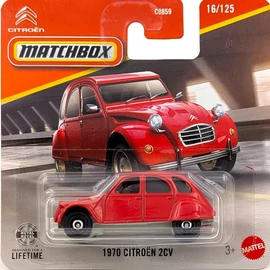Citroen 2CV 1970 Matchbox modell piros B kisautó