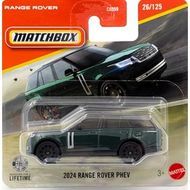 Range Rover PHEV 2024 Matchbox zöld B kisautó