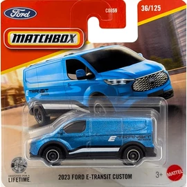Ford E-Transit Custom kék Matchbox  kisautó