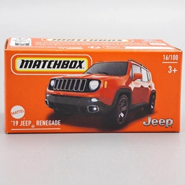 Jeep Renegade 19' 1:64 piros Matchbox fém autó modell
