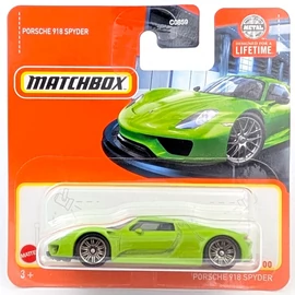 Porsche 918 Spyder 1:64 Zöld Matchbox kisautó