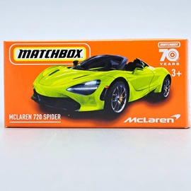 McLaren 720 Spider 1:64 Matchbox Zöld fém modelleató