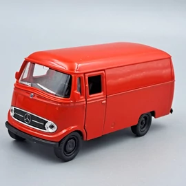 Mercedes-Benz L319 panel van piros Welly retró autó modell