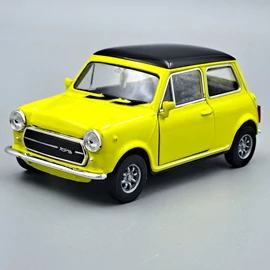 Mini Cooper 1300 sárga Welly autómodell játékautó