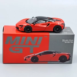McLaren Artura 1:64 piros Mini Gt 532 fém autó modell