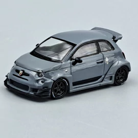 Fiat Abarth 595 LB-Works szürke 1:64 995 Mini Gt autómodell