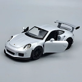 Porsche 911 GT3 RS 2016 ezüst Welly modell autó