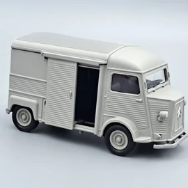  Citroen Type H teherautó szürke Welly retró autó modell