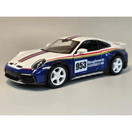 Porsche 911 Rally #953 fehér Kinsmart modell autó