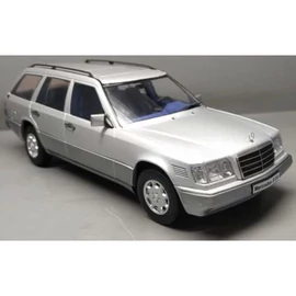 Mercedes E-Class S124 T Triple 9 ezüst retró fém modellautó