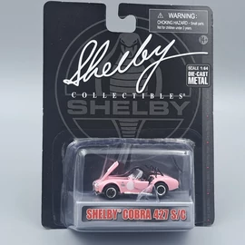 Shelby Cobra 427 S/C 1:64 rózsaszín retró modellautó