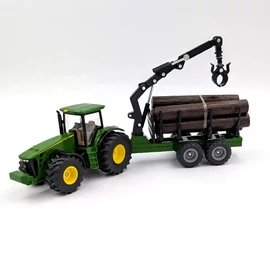 Erdészeti Traktor pókocsival Siku 1954  modellautó