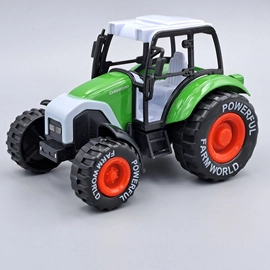 Játék traktor 15 cm fém és műanyag hátrahúzós