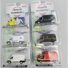 Ford Transit 6db-os szett 1:64 fém modell autó
