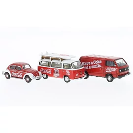 Volkswagen Set Coca-ola 1:76 Oxford modellautó
