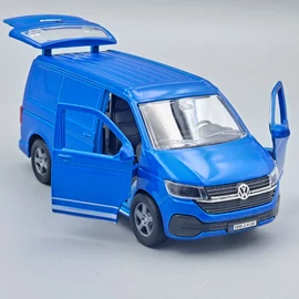  Volkswagen T6 van 2019 sötétkék játékautó