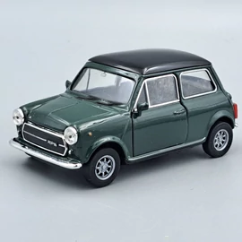 Mini Cooper 1300 zöld Welly retró autó modell kisautó