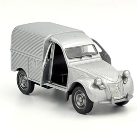  Citroen 2CV Furgon szürke Welly retró modellautó játékautó
