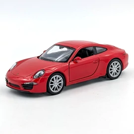 Porsche 911 Carrera S piros Welly modell autó játékautó