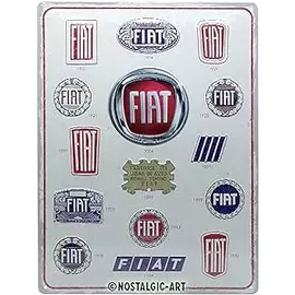 Nostalgic Art fém tábla Fiat Logo autós ajándék