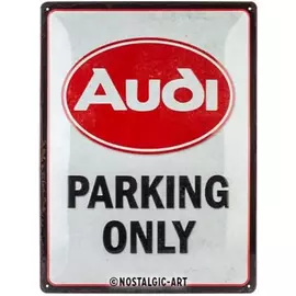 Nostalgic Art fém tábla Audi Parking