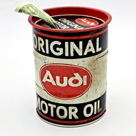 Nostalgic-Art Hordó persely - Audi Motor Oil