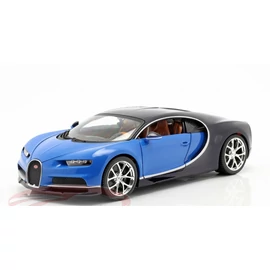 Bugatti Chiron 1:18 Burago kék-fekete modellautó