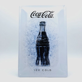 Fém Tábla - Coca-Cola Fehér