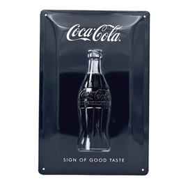 Fém Tábla - Coca-Cola Fekete